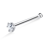 Stone Silver Bone Nose Stud NSKD-653